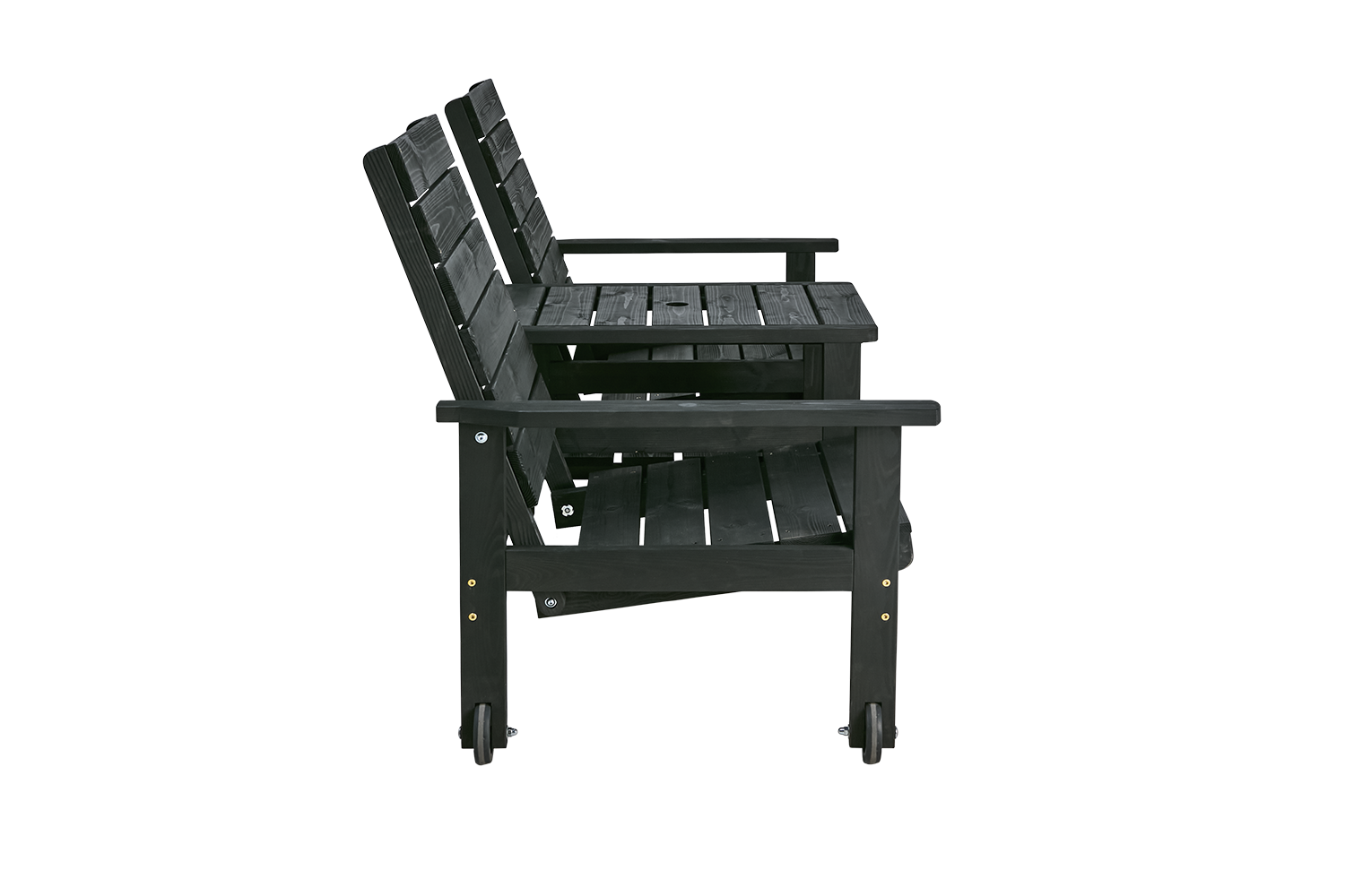 Du & Ja Canapé 2 places Noir