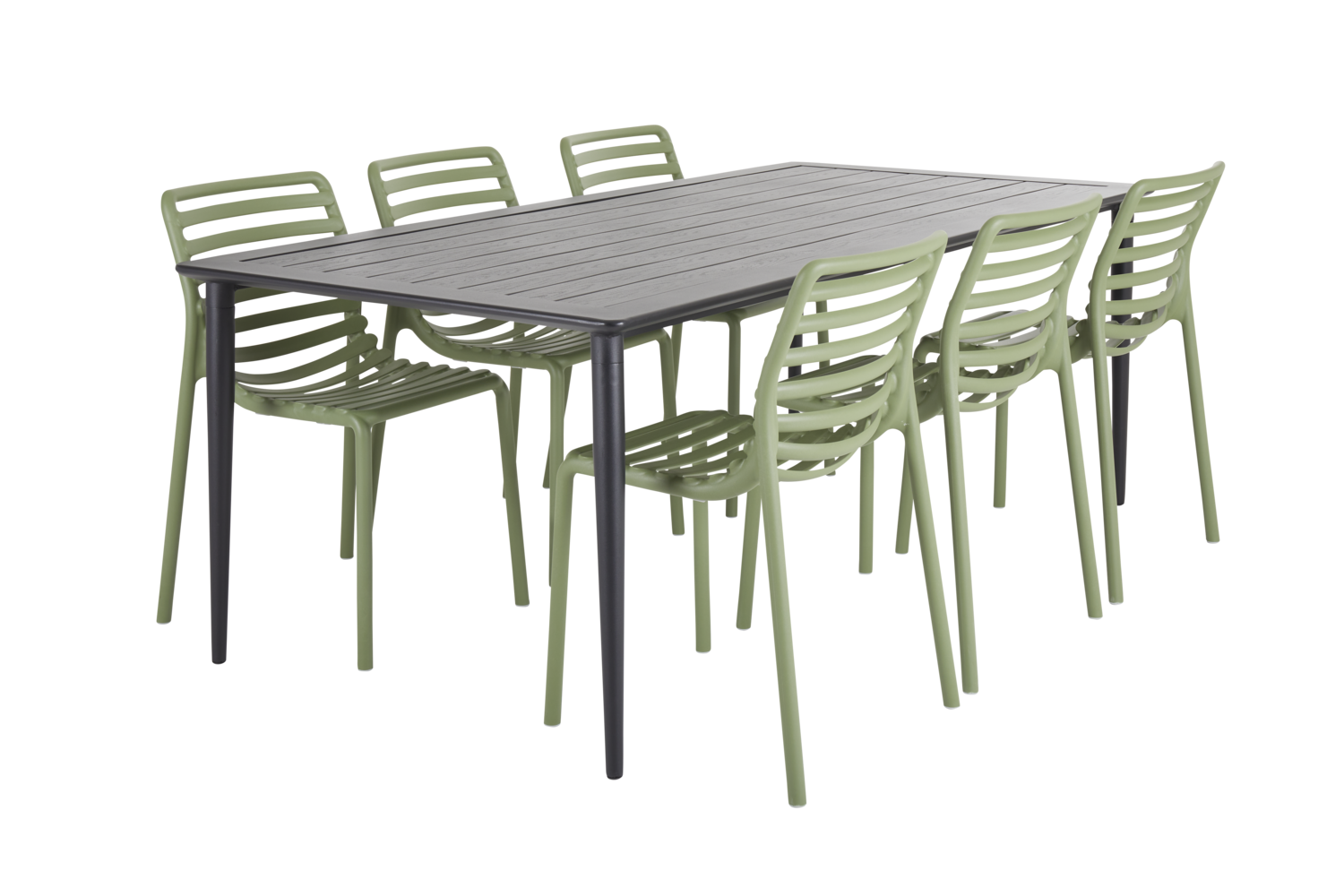 Nimes table à manger Noir