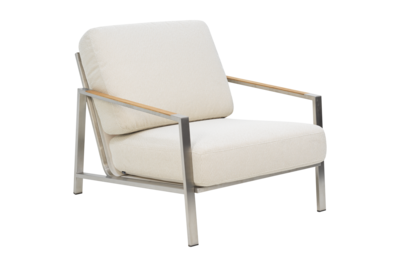 Naos fauteuil Stainless Steel/Dot Beige