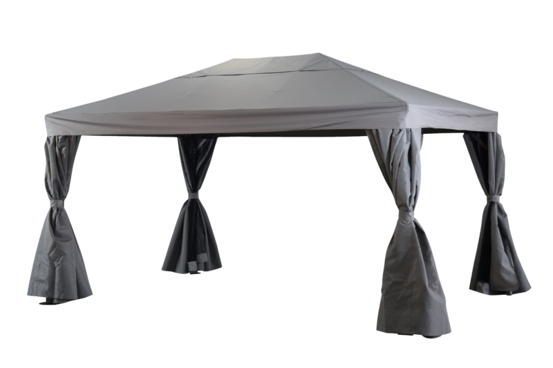 Biella Pavillon de jardin Anthracite/gris