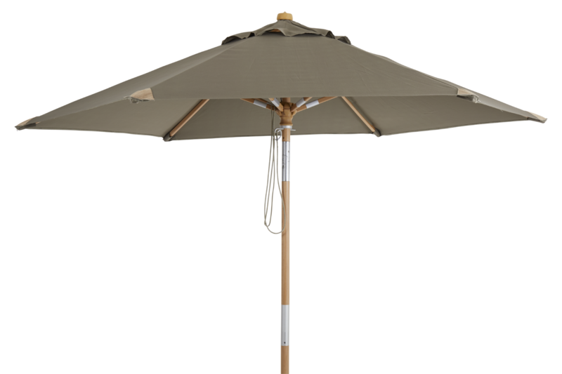 Trieste parasol Couleur naturelle/taupe
