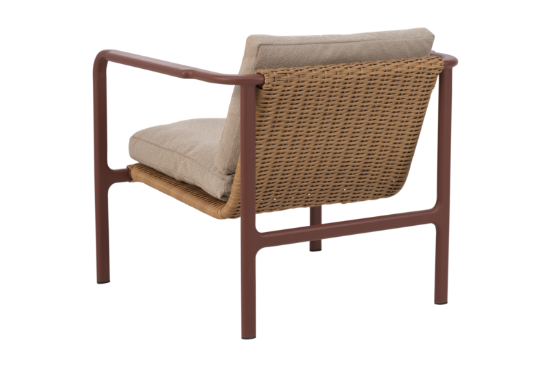 Motty fauteuil Zin Red/Teddy Beige